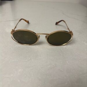 Miu Miu gold sunglasses